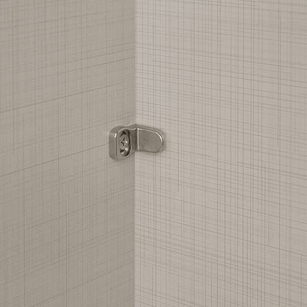 Zweefdeurkast Includo type A wit - Breedte: 280 cm - premium - grijs