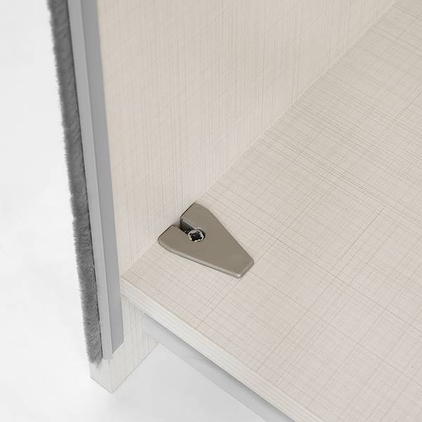 Zweefdeurkast Includo type A wit - Breedte: 280 cm - premium - grijs