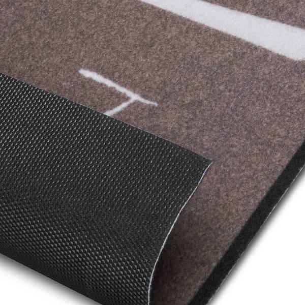 Passatoia Bon Appetit Cutlery Poliestere - Marrone / Bianco