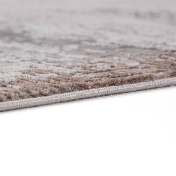 Kurzflorteppich Vercelli Punkte Polyester / Polypropylen - Beige / Creme - 80 x 150 cm - 80 x 150 cm