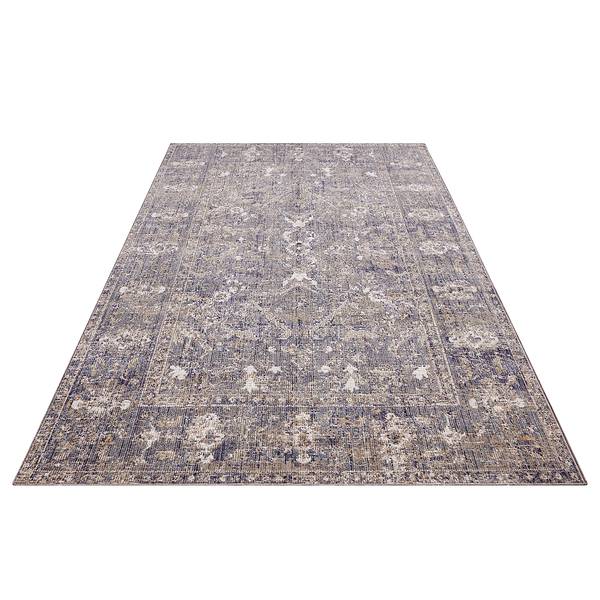 In - und Outdoor Teppich Port Said Polypropylen - Beige / Blau - 80 x 120 cm