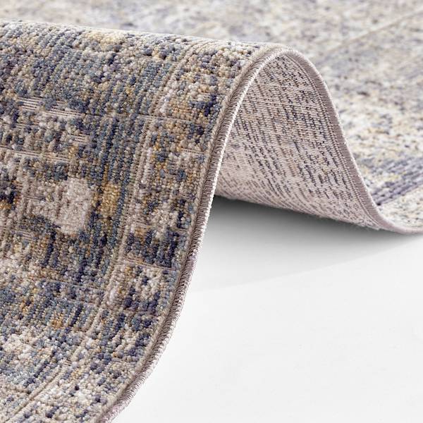 In - und Outdoor Teppich Port Said Polypropylen - Beige / Blau - 80 x 120 cm