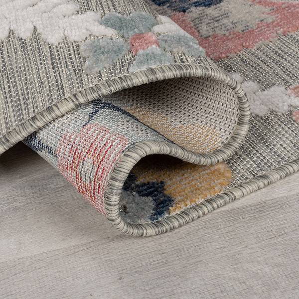 Outdoor vloerkleed Flora polypropeen - grijs - 160 x 230 cm - 160 x 230 cm