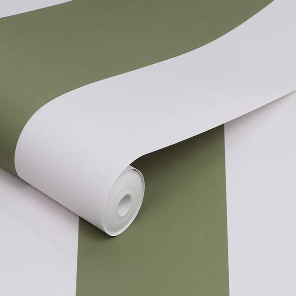 Vliestapete Harborough Stripe 10 m x 52 cm - Grün