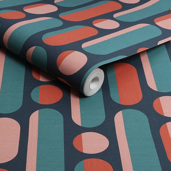 Carta da parati Envy Morse 10m x 52cm - Rosa