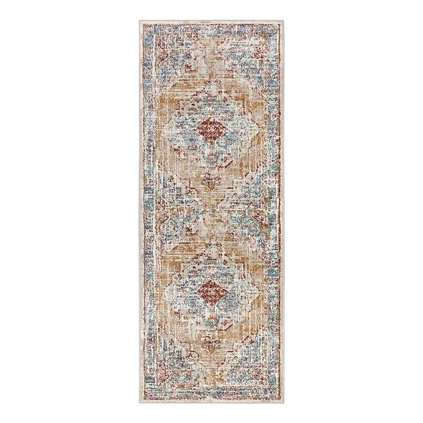 Tappeto orientale Strozzi Polipropilene - Beige / Blu - 80 x 240 cm
