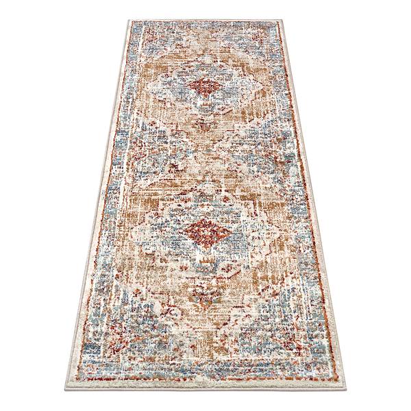 Tappeto orientale Strozzi Polipropilene - Beige / Blu - 80 x 240 cm