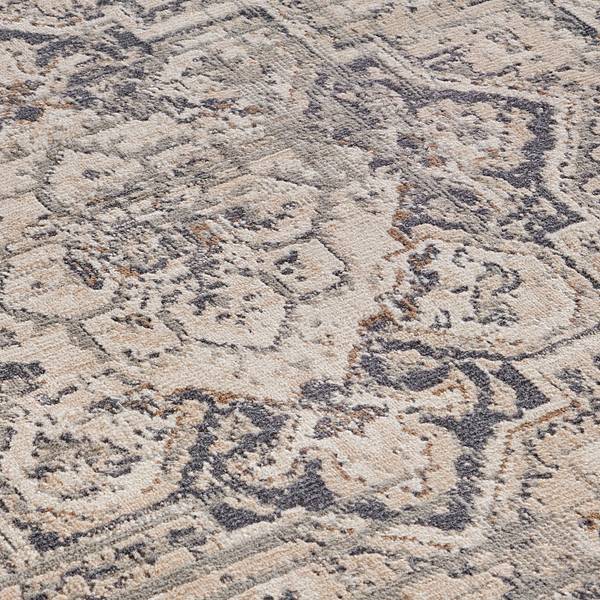 Kurzflorteppich Sand Polypropylen - Creme / Beige - 120 x 170 cm