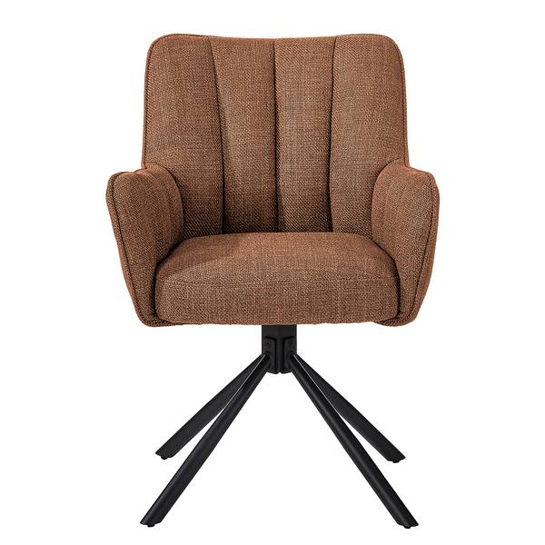 Drehbarer Armlehnenstuhl Guadabli Rostbraun