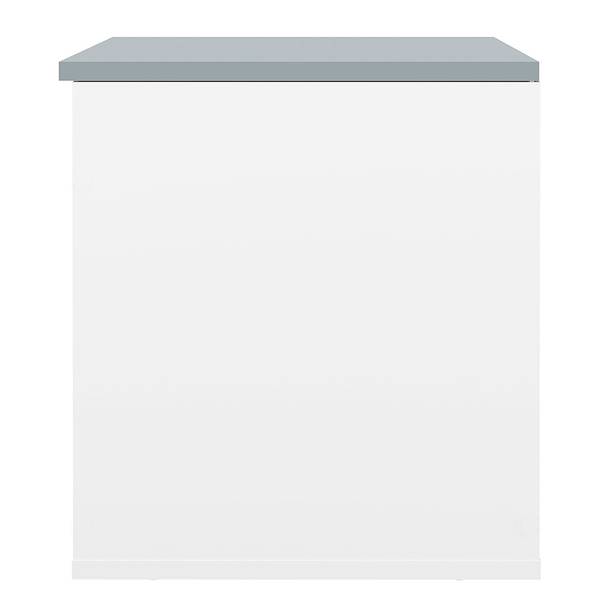 Panca da ingresso Knight Truciolare, rivestito - Bianco / Grigio - Bianco / Grigio
