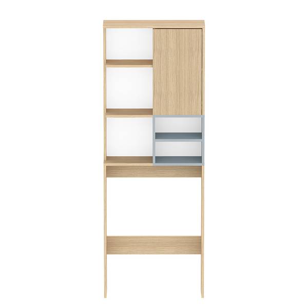Badregal Kube Grau / Eiche Dekor
