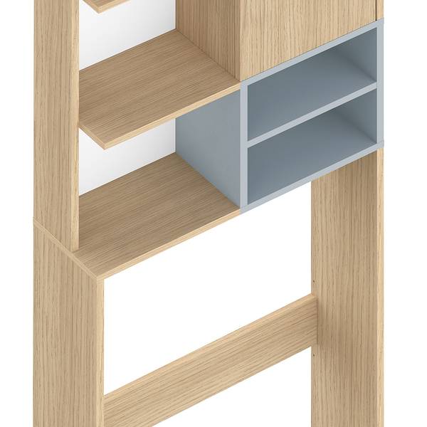 Badregal Kube Grau / Eiche Dekor