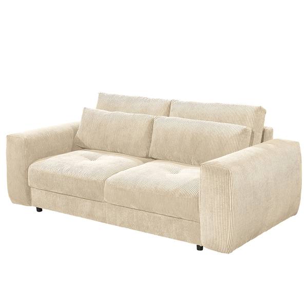 2,5-Sitzer Sofa Joseli Cordstoff Zuri: Creme