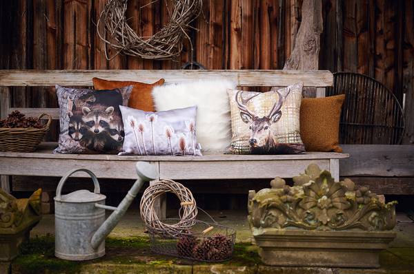 Sierkussen Tony polyester - mosterdgeel - 60 x 40 cm - mosterdgeel - 40 x 60 cm