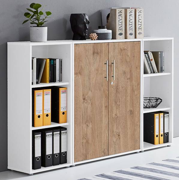 Flex Aktenschrank mit 2 Türen, 80 cm breit, 42 cm tief, 75 cm hoch Flex Aktenschrank mit 2 Türen, 80 cm breit, 42 cm tief, 75 cm hoch