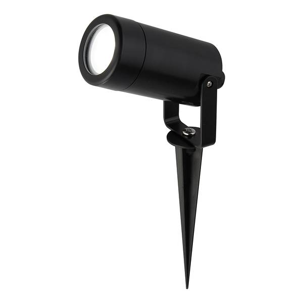 Borne éclairage ext. Spike 1 ampoule Polycarbonate - Noir
