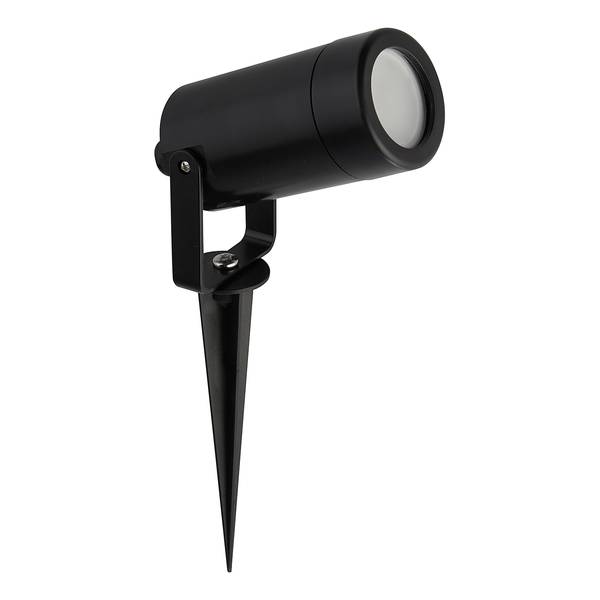 Borne éclairage ext. Spike 1 ampoule Polycarbonate - Noir