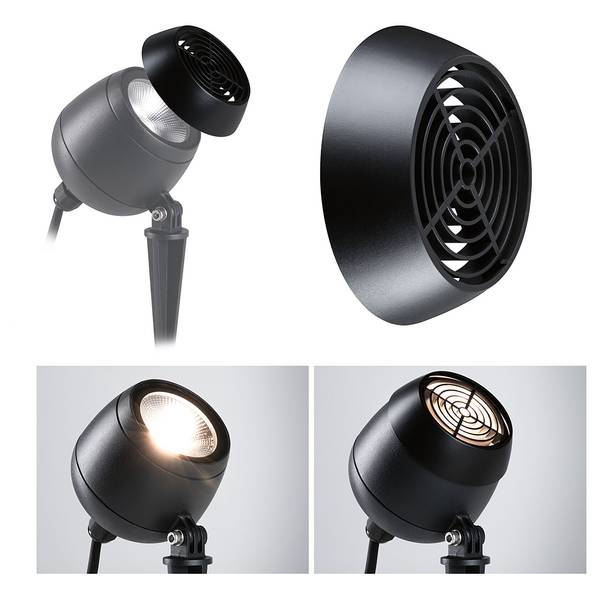 Blendkappe Kikolo Plug & Shine Metall - Grau