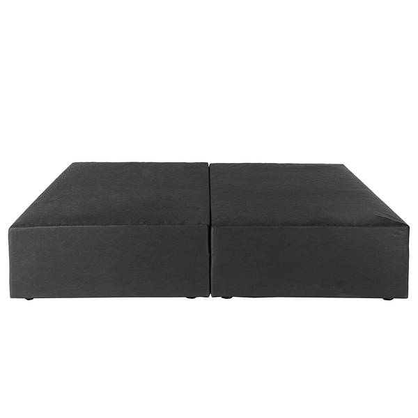 Premium Boxspringbett KINX Strukturstoff Gesa: Weiß - 140 x 200cm - H3
