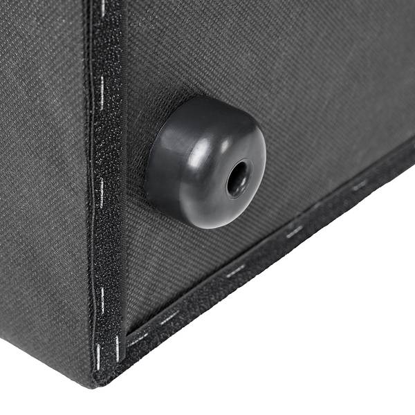 Premium Boxspringbett KINX Strukturstoff Gesa: Weiß - 140 x 200cm - H3