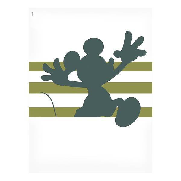 Quadro Mickey Hey There Tessuto non tessuto - Multicolore - 30 x 40 cm