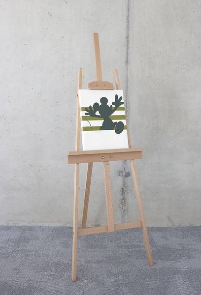 Quadro Mickey Hey There Tessuto non tessuto - Multicolore - 30 x 40 cm