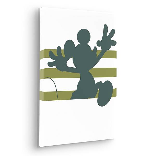 Quadro Mickey Hey There Tessuto non tessuto - Multicolore - 30 x 40 cm