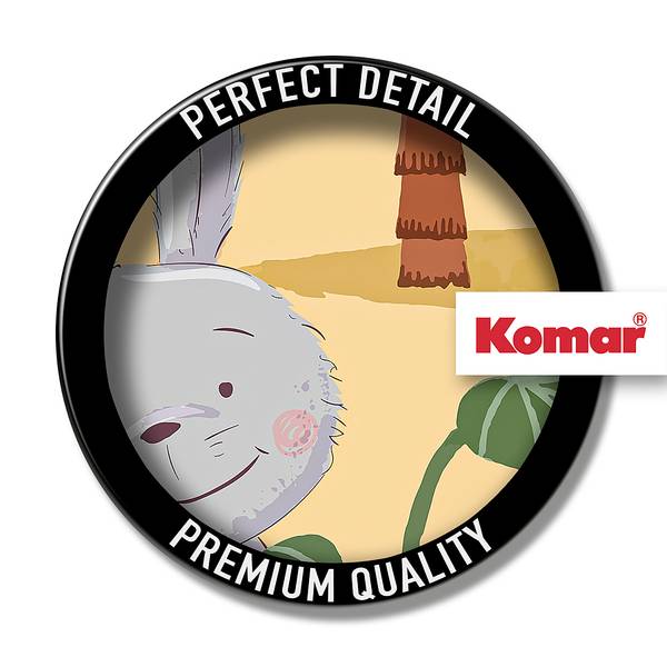 Afbeelding Rabbit Food vlies - meerdere kleuren - 30 x 30 cm
