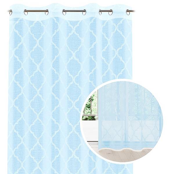 Ösenschal Velva Polyester - Hellblau - 140 x 250 cm