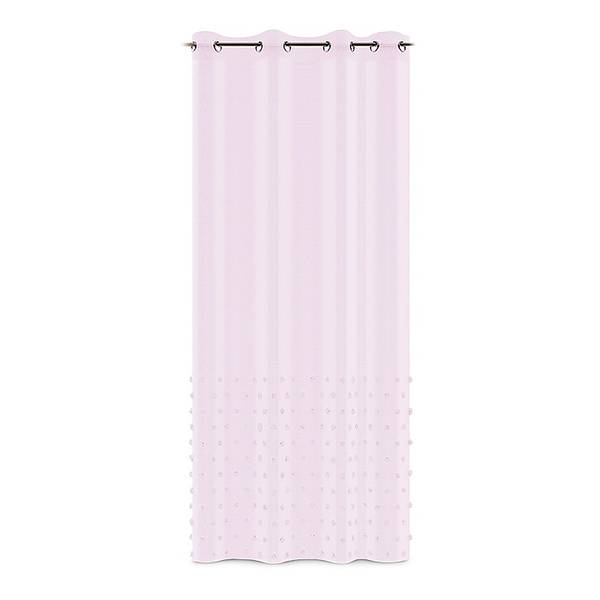 Gordijn Bunare polyester - lichtroze - 140 x 270 cm - lichtroze - 140 x 270 cm