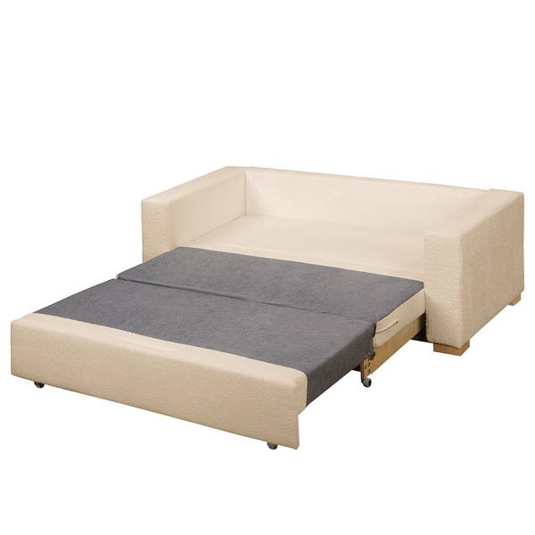 Schlafsofa LATINA Basic Bouclé Stoff Abby: Beige - Breite: 193 cm