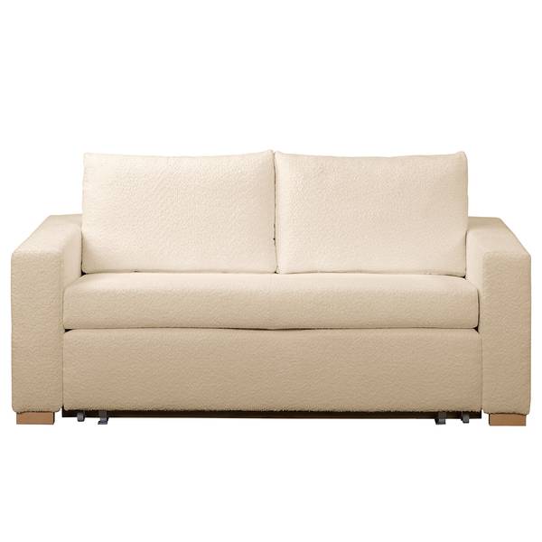 Schlafsofa LATINA Basic Bouclé Stoff Abby: Beige - Breite: 193 cm