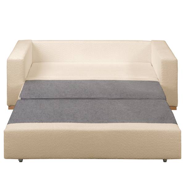 Schlafsofa LATINA Basic Bouclé Stoff Abby: Beige - Breite: 193 cm