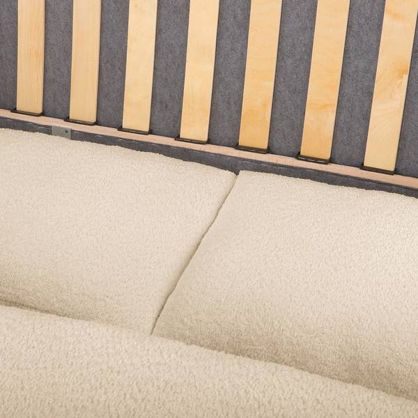 Schlafsofa LATINA Basic Bouclé Stoff Abby: Beige - Breite: 193 cm