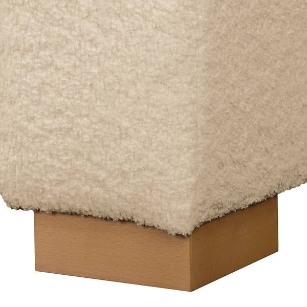 Schlafsofa LATINA Basic Bouclé Stoff Abby: Beige - Breite: 193 cm