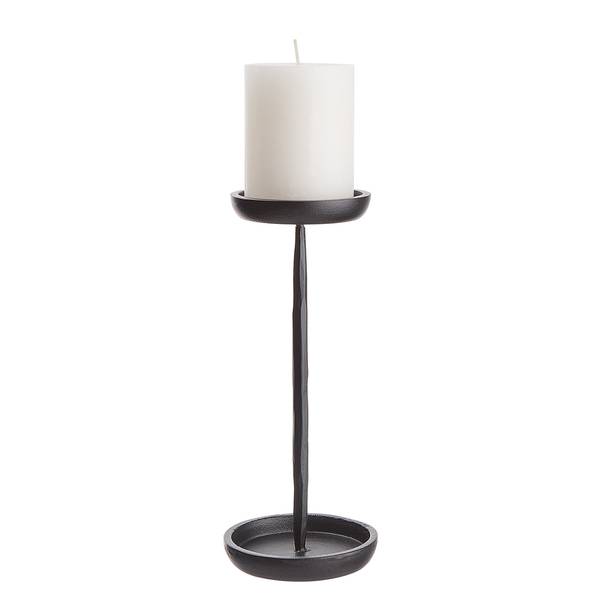 Portacandela FAROL Ferro - Nero - Altezza: 24 cm