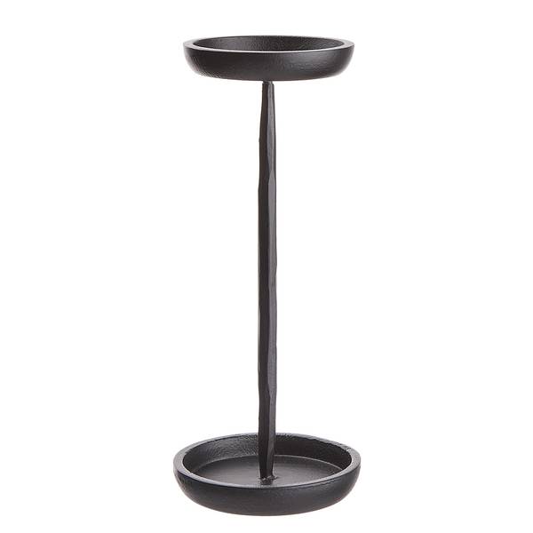 Portacandela FAROL Ferro - Nero - Altezza: 24 cm