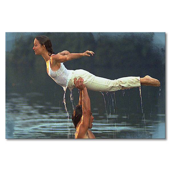 Leinwandbild Dirty Dancing Fichte Massiv / Mischgewebe - 80 x 120 cm