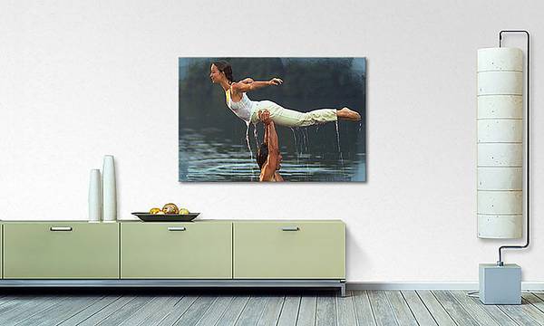 Leinwandbild Dirty Dancing Fichte Massiv / Mischgewebe - 80 x 120 cm