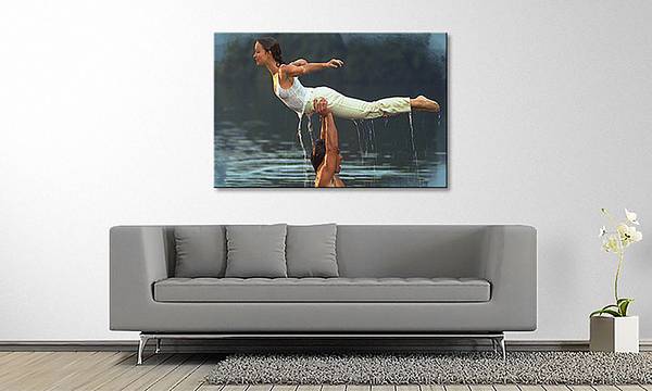 Leinwandbild Dirty Dancing Fichte Massiv / Mischgewebe - 80 x 120 cm