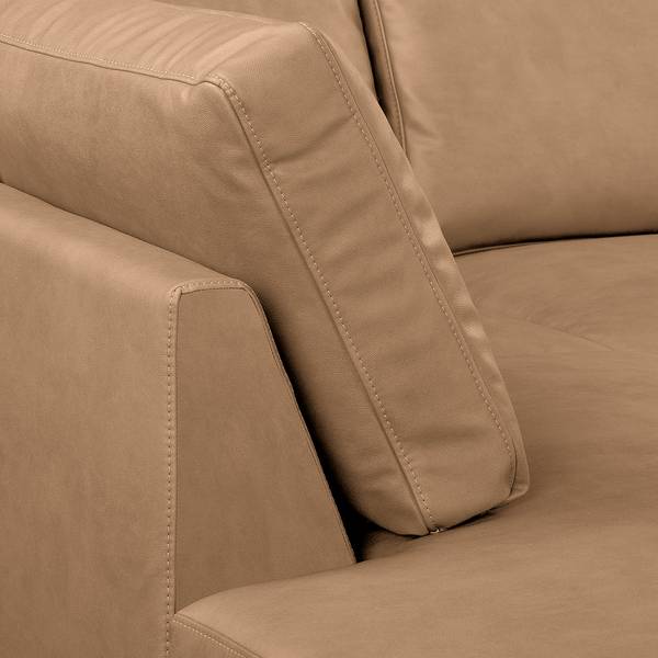 Wohnlandschaft Arietta Microfaser Gardi: Hellbraun - Longchair davorstehend rechts