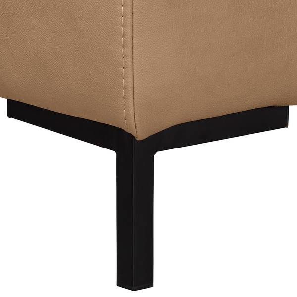 Wohnlandschaft Arietta Microfaser Gardi: Hellbraun - Longchair davorstehend rechts