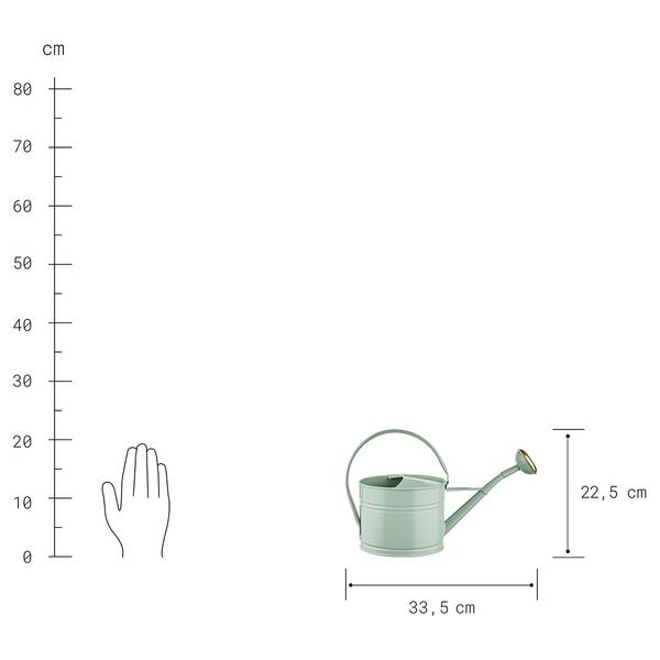 Annaffiatoio piccolo ZINC Zinco - Verde pastello