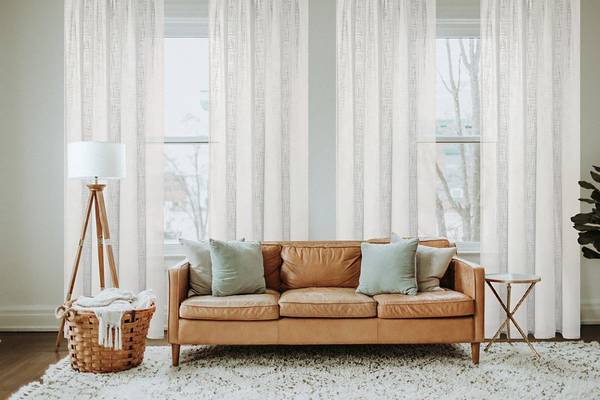 Fertiggardine Softy Polyester - Wollweiß - 140 x 225 cm