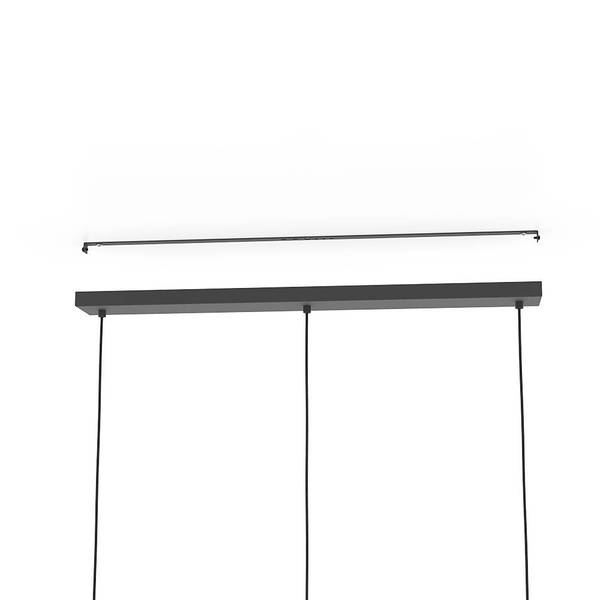 Hanglamp Grizedale staal - Aantal lichtbronnen: 3