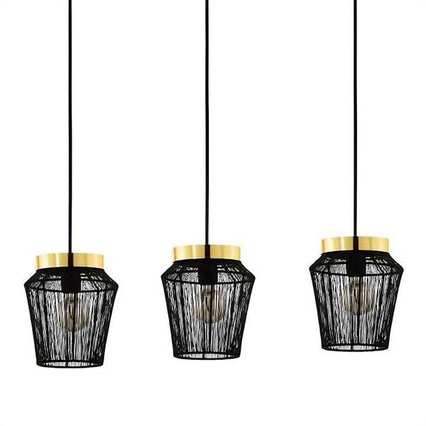 Pendelleuchte Escandidos Stahl - 3-flammig - Flammenanzahl: 3