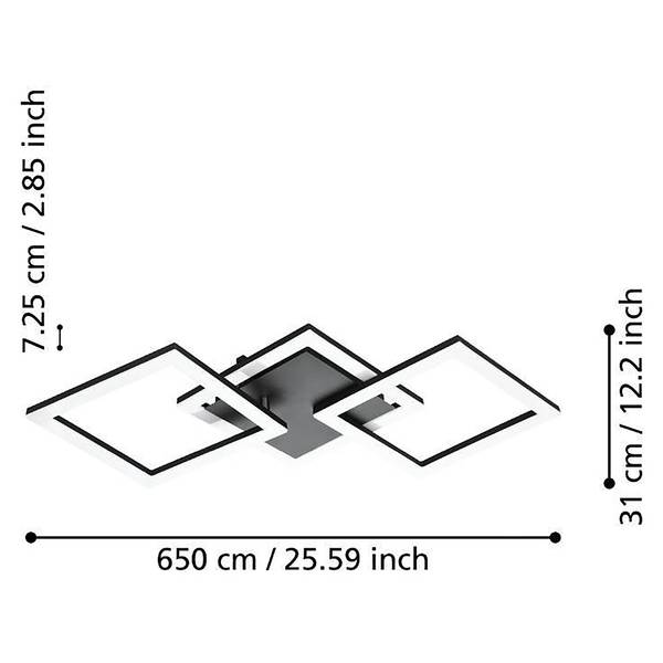 Deckenleuchte Paranday-Z Typ C Stahl / Polycarbonat - 1-flammig