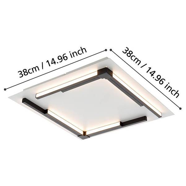 Deckenleuchte Zampote Typ B Stahl / Polycarbonat - 1-flammig