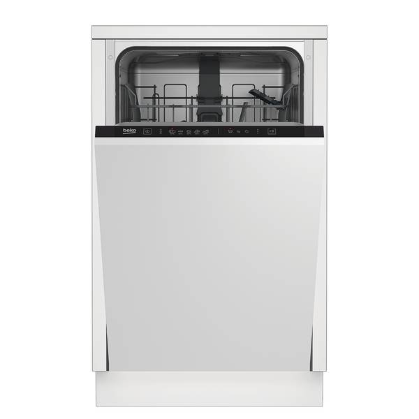 Küchenzeile Low-Line Flash Kombi C Hochglanz Weiß - Breite: 240 cm - Ausrichtung rechts - Mit Elektrogeräten