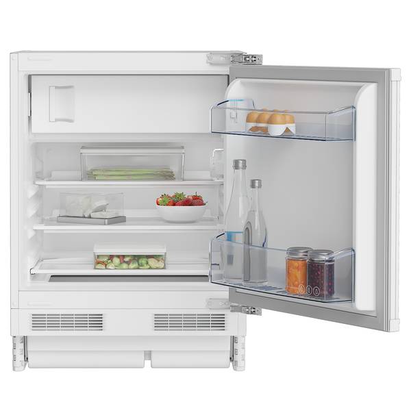 Küchenzeile Low-Line Flash Kombi C Hochglanz Weiß - Breite: 240 cm - Ausrichtung rechts - Mit Elektrogeräten